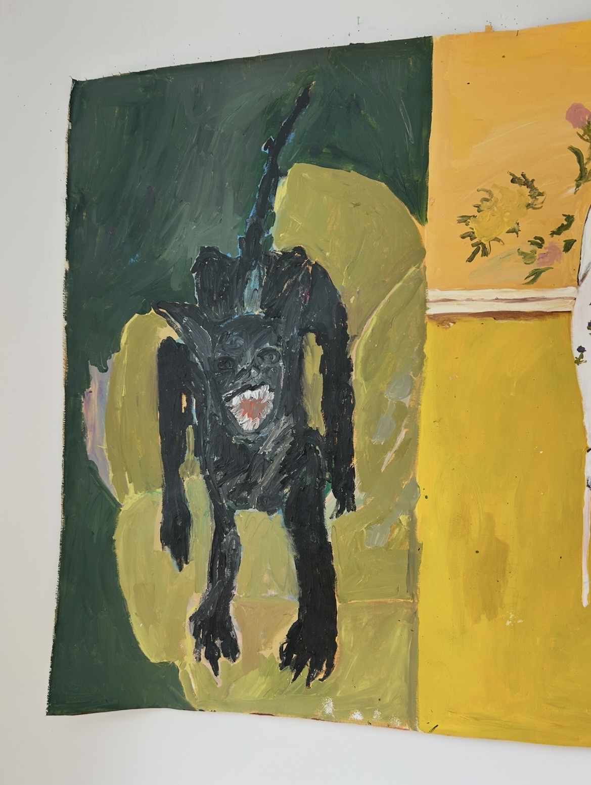 Was uns bestimmt, Acrylic on canvas, 168 × 118 cm – detail