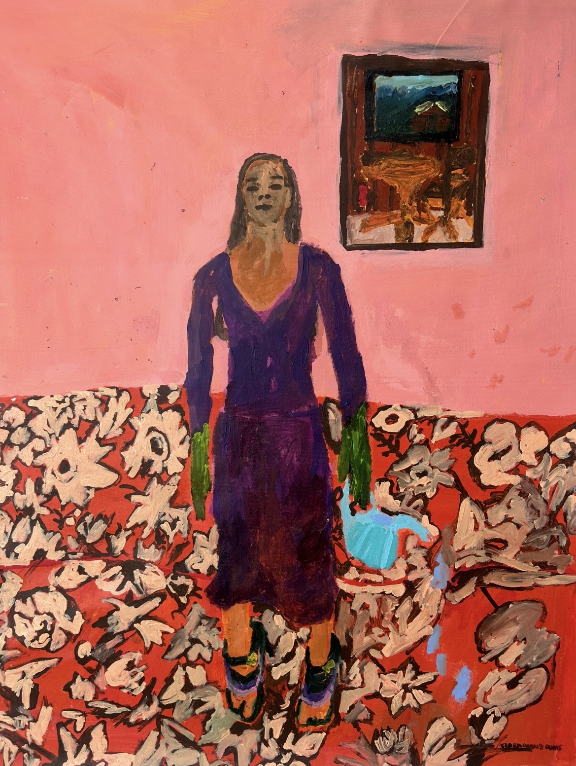 Von innen heraus, Acrylic on canvas, 97 × 123 cm – detail