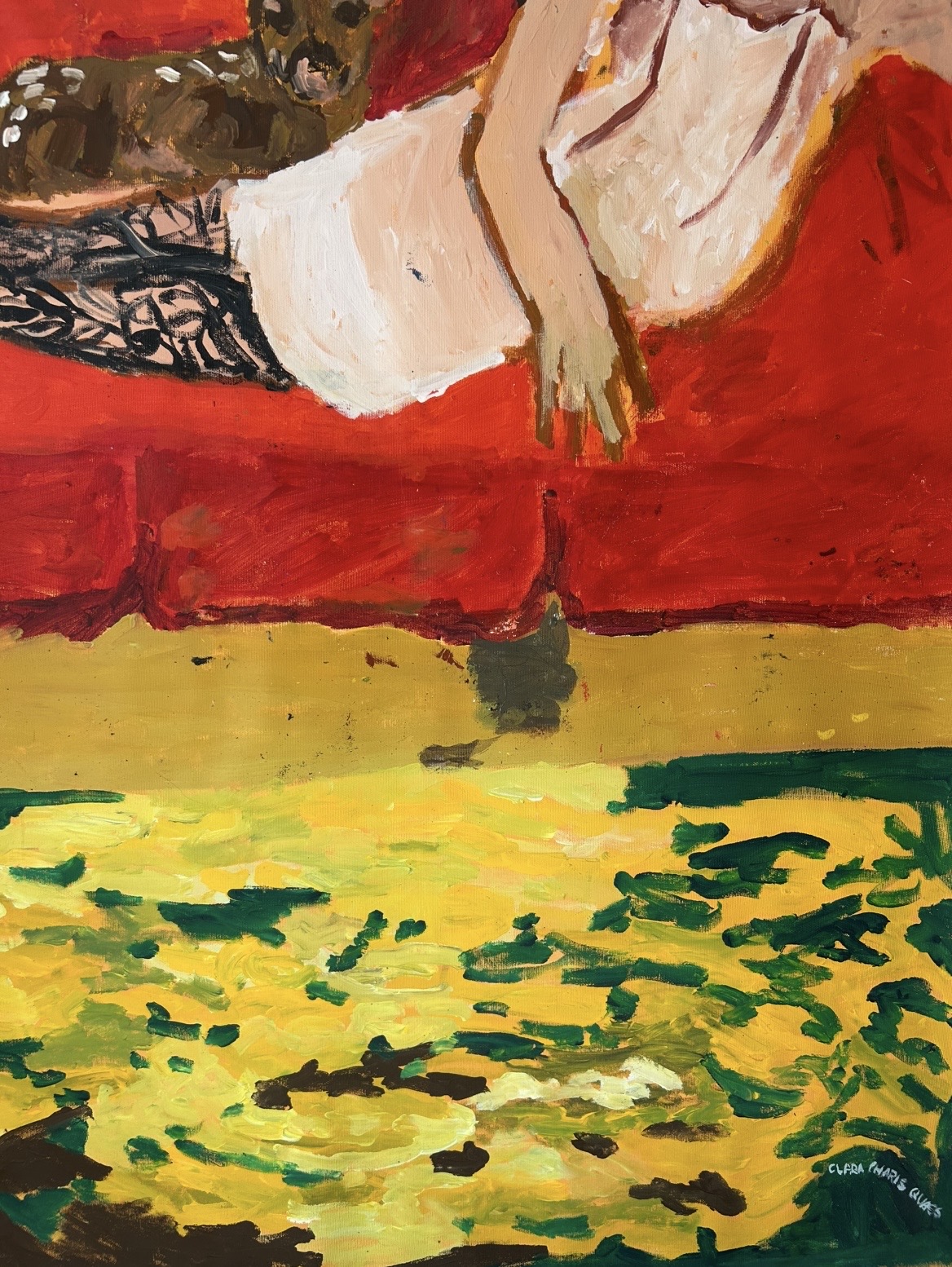 Bestimmt, Acrylic on canvas, 92 × 169 cm – detail