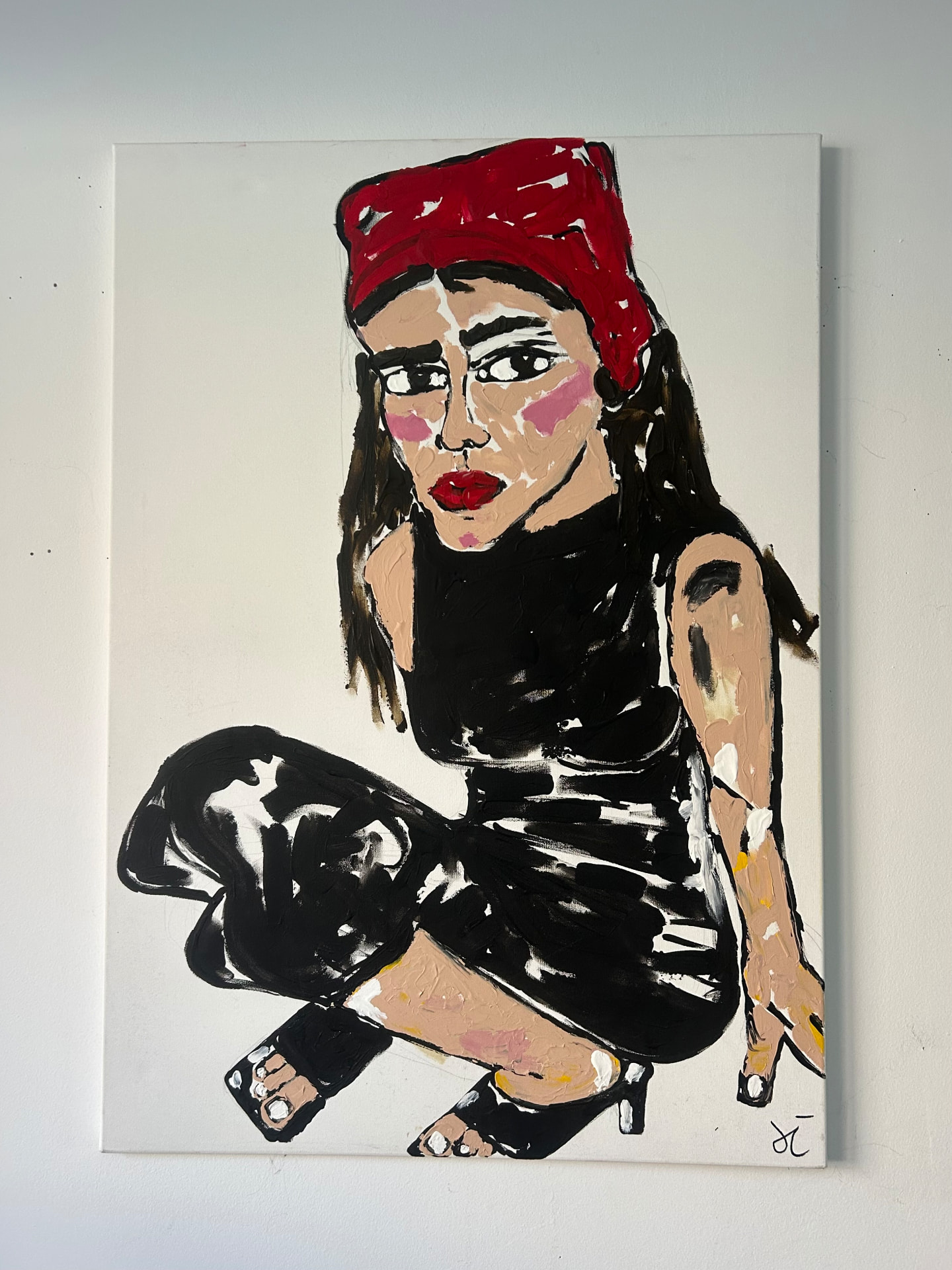 Lass mir Zeit, Acrylic on canvas, 70 × 120 cm