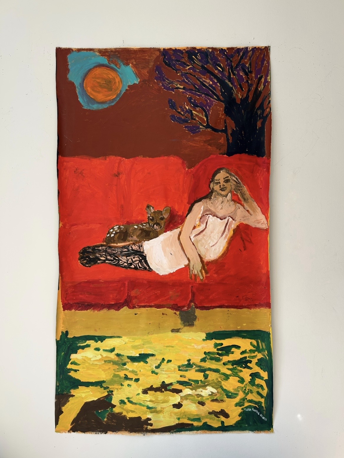 Bestimmt, Acrylic on canvas, 92 × 169 cm