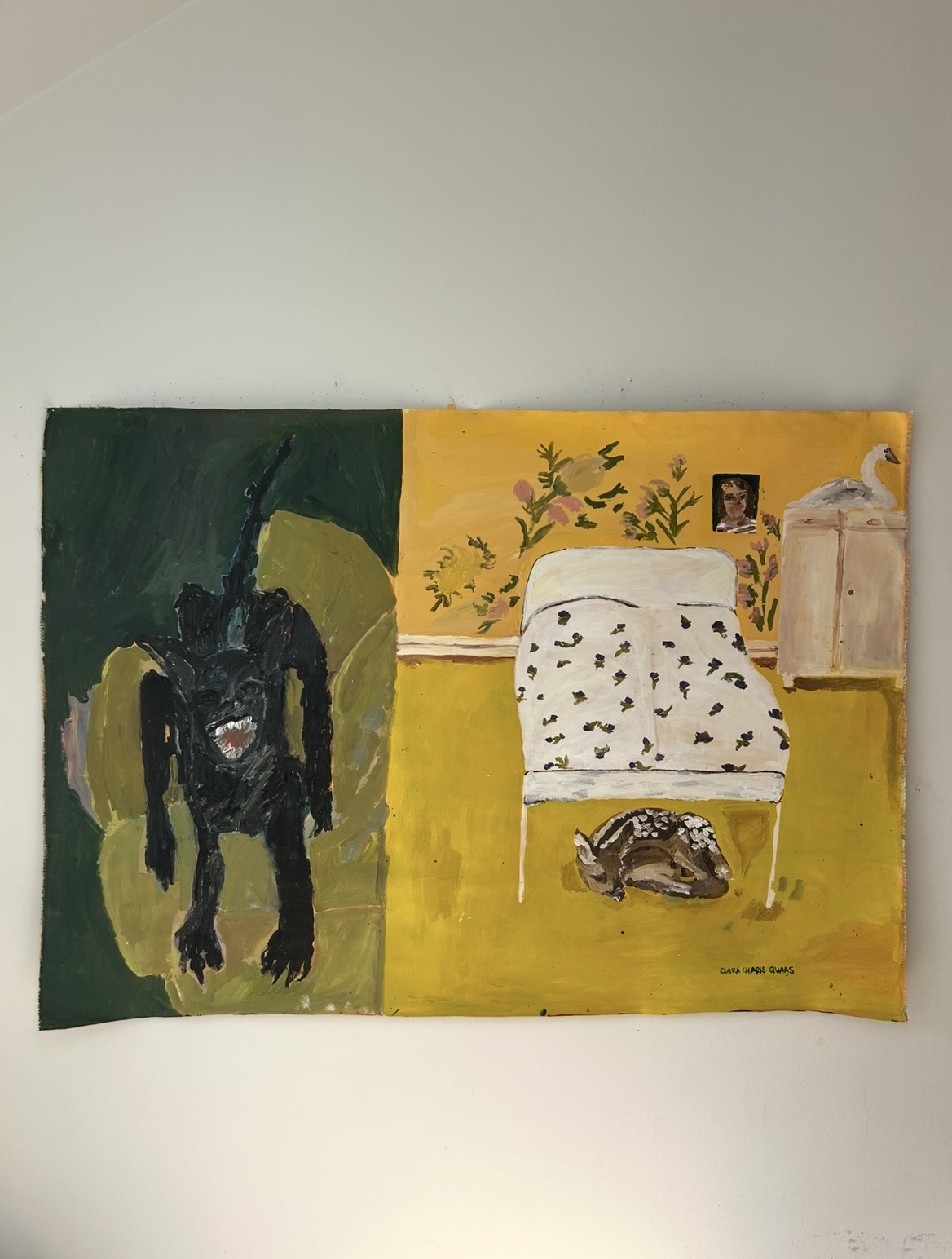 Was uns bestimmt, Acrylic on canvas, 168 × 118 cm