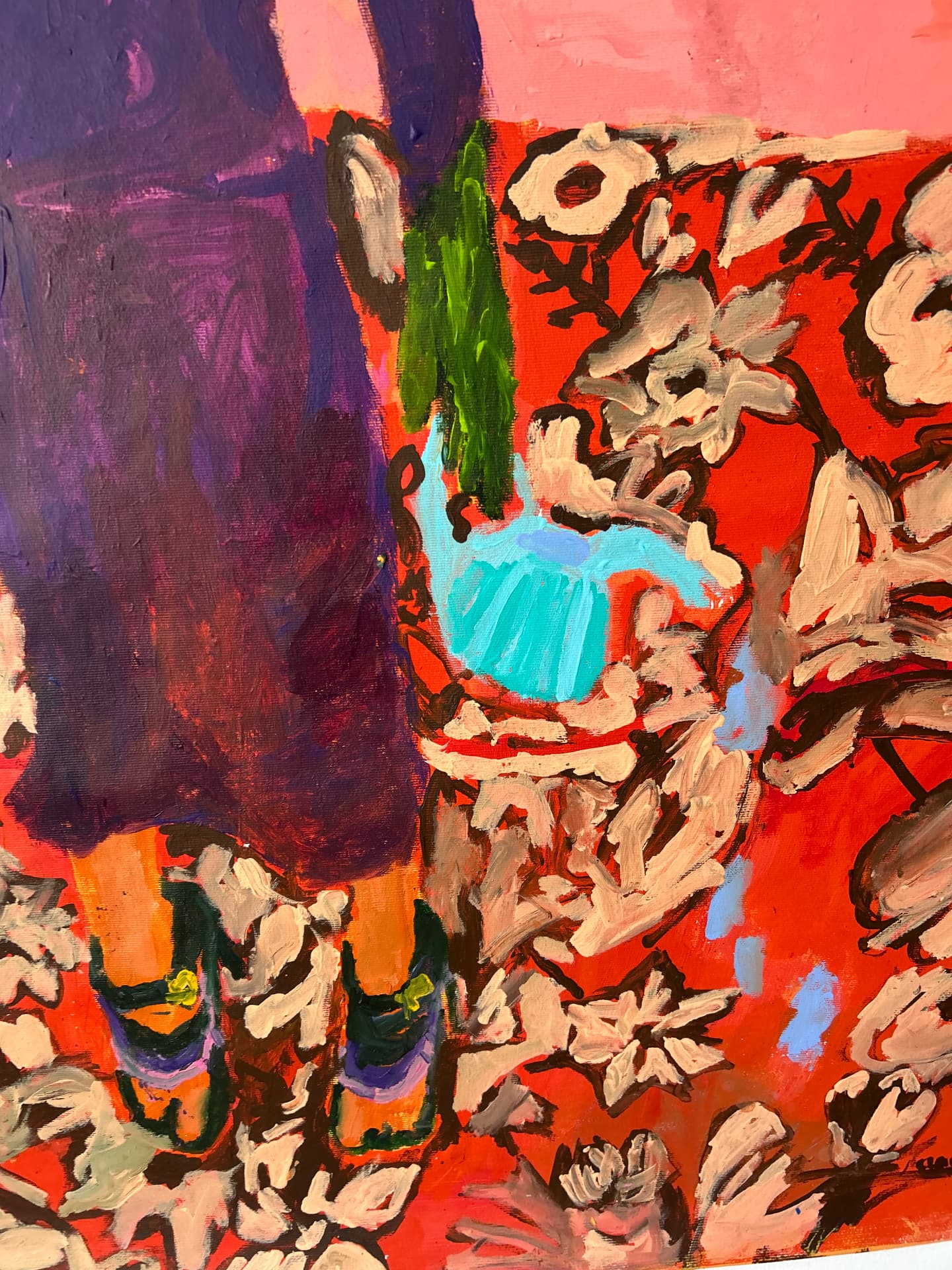 Von innen heraus, Acrylic on canvas, 97 × 123 cm – detail