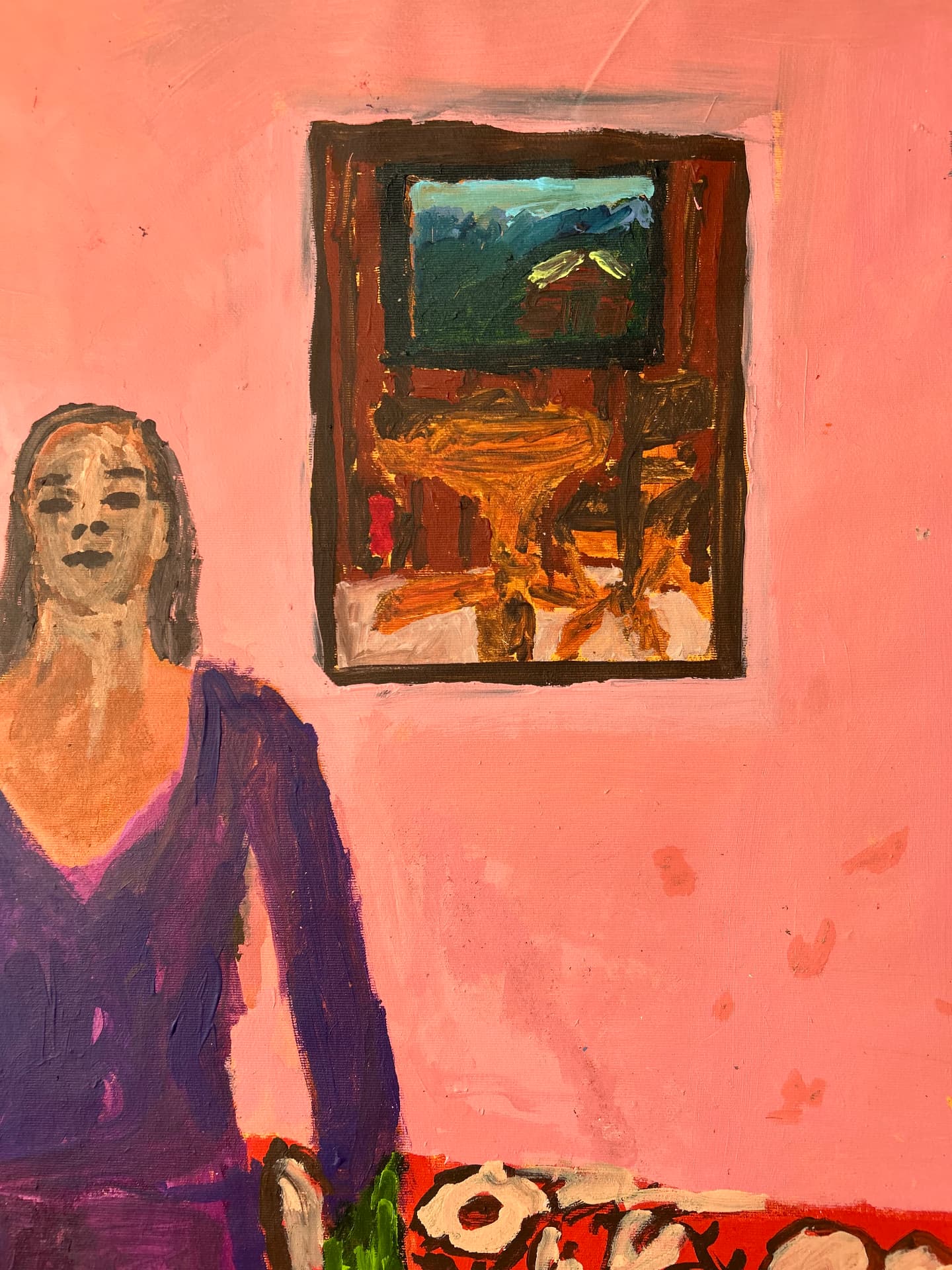 Von innen heraus, Acrylic on canvas, 97 × 123 cm – detail
