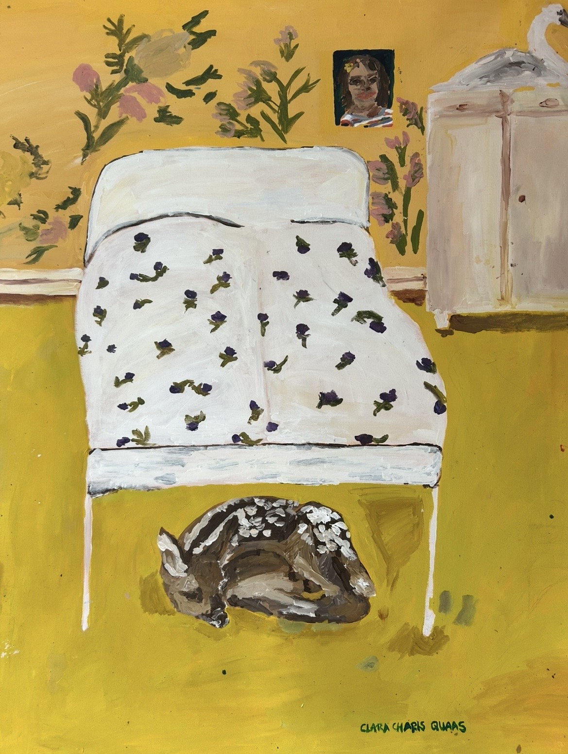 Was uns bestimmt, Acrylic on canvas, 168 × 118 cm – detail