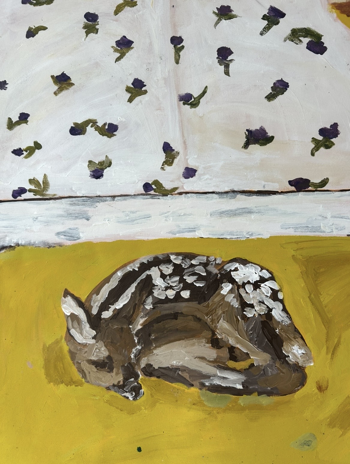 Was uns bestimmt, Acrylic on canvas, 168 × 118 cm – detail