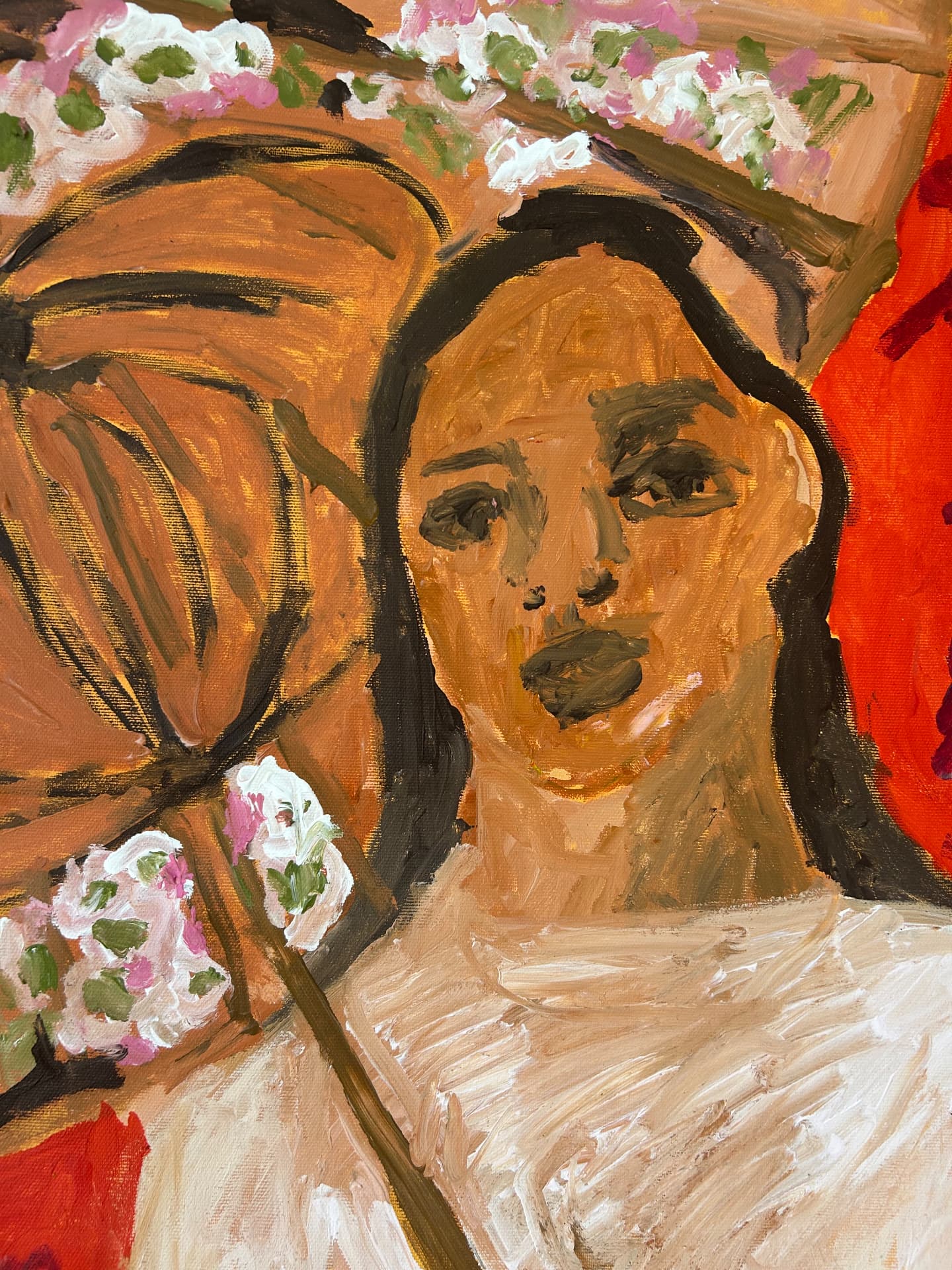 Wiedererkannt, Acrylic on canvas, 65 × 90 cm – detail