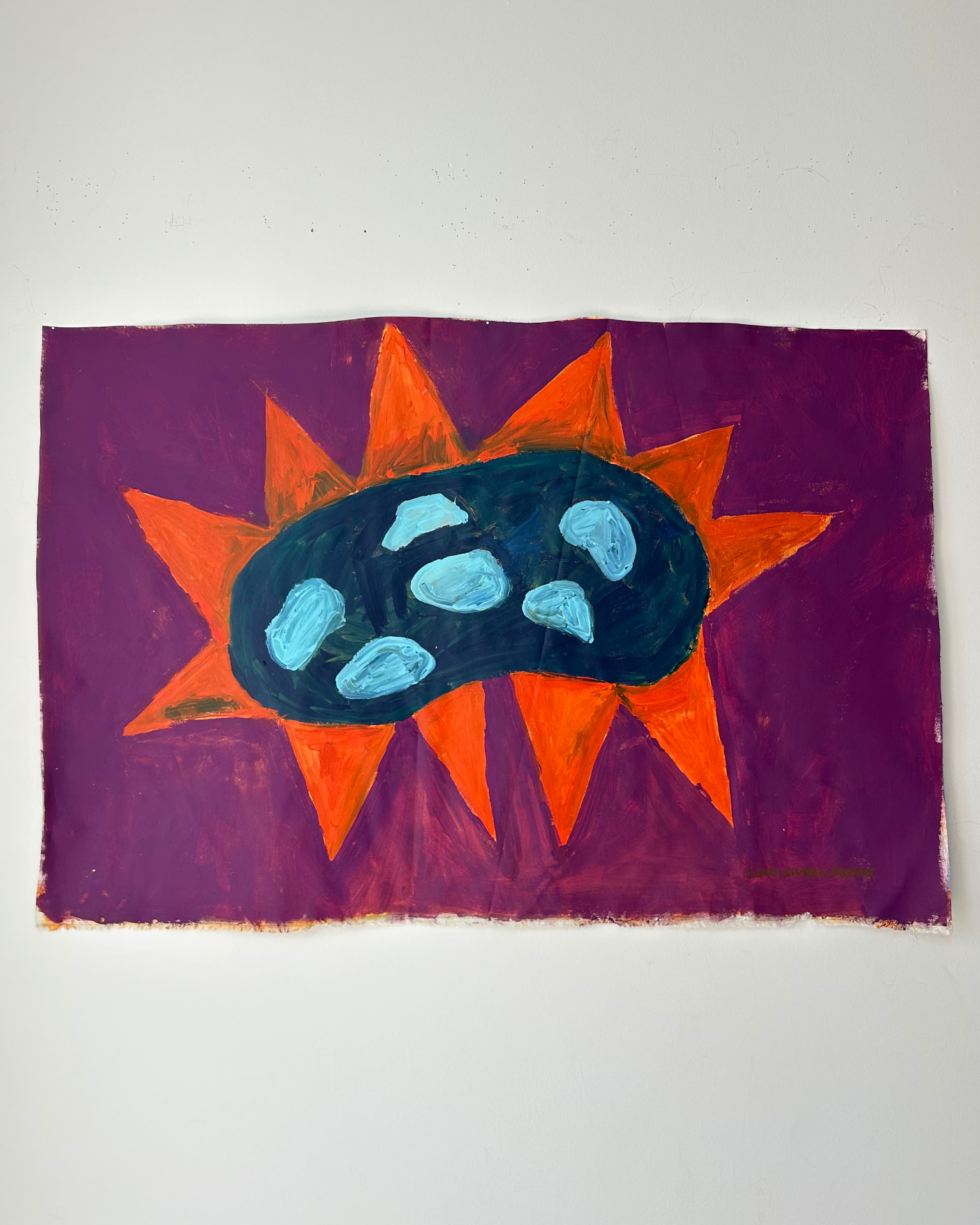 Untitled, Acrylic on canvas, 124 × 83 cm