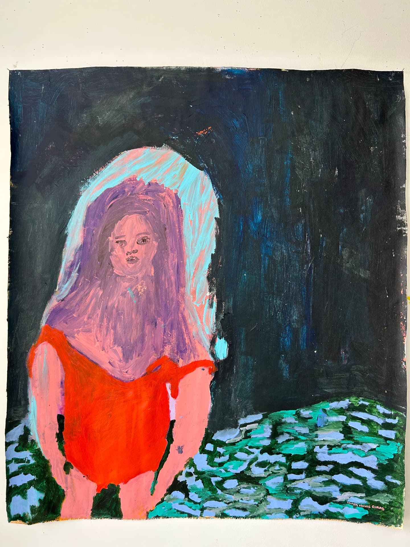 Ich möchte gehen, Acrylic on canvas, 100 × 114 cm