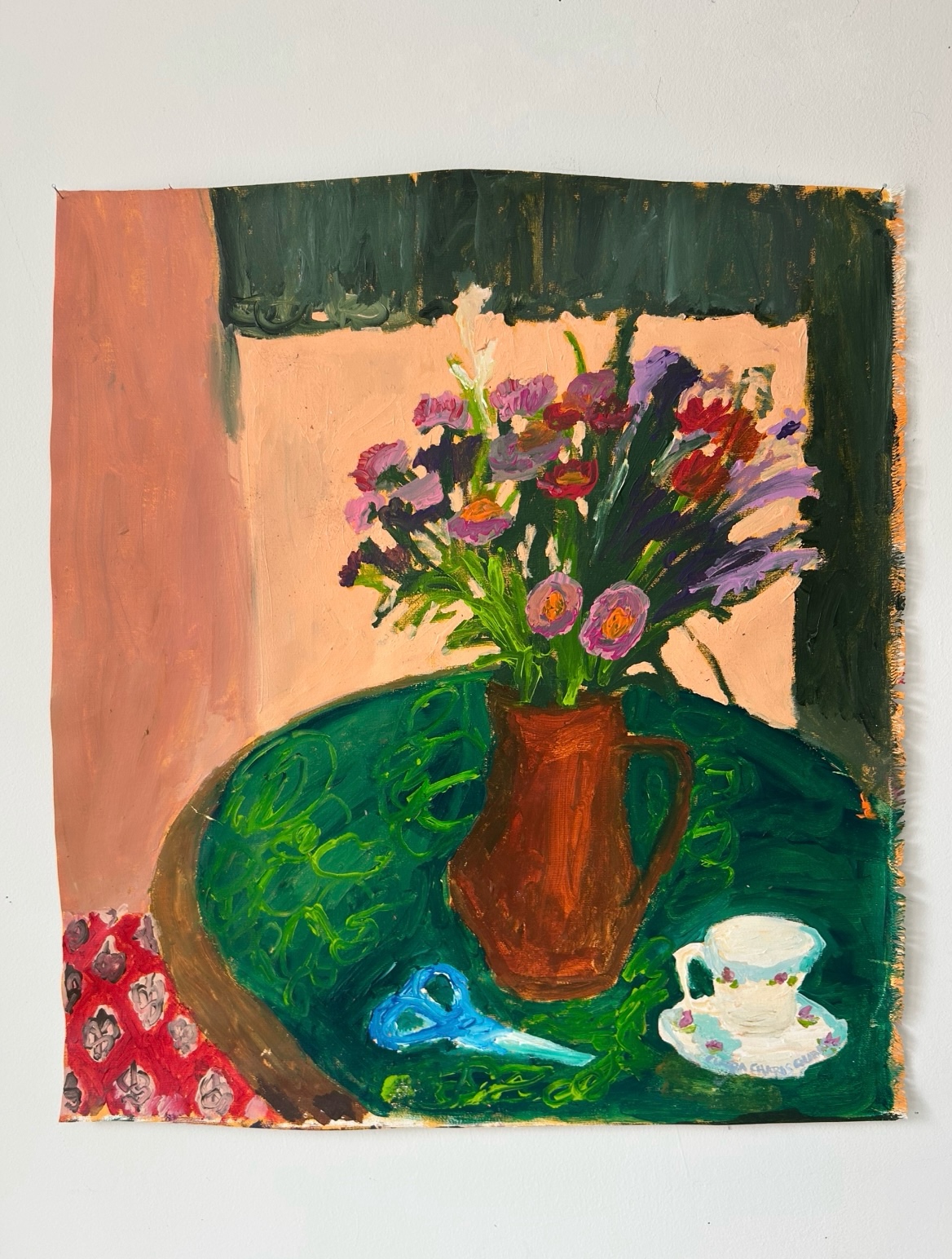 Nach Mittag, Acrylic on canvas, 69 × 78 cm