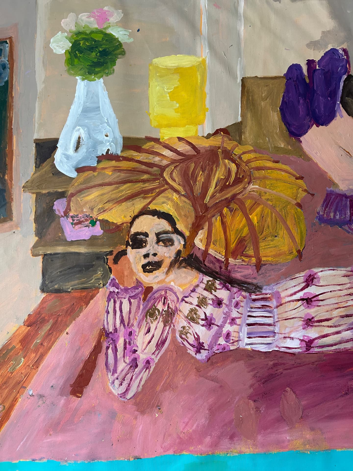 Haltung, Acrylic on canvas, 150 × 166 cm – detail